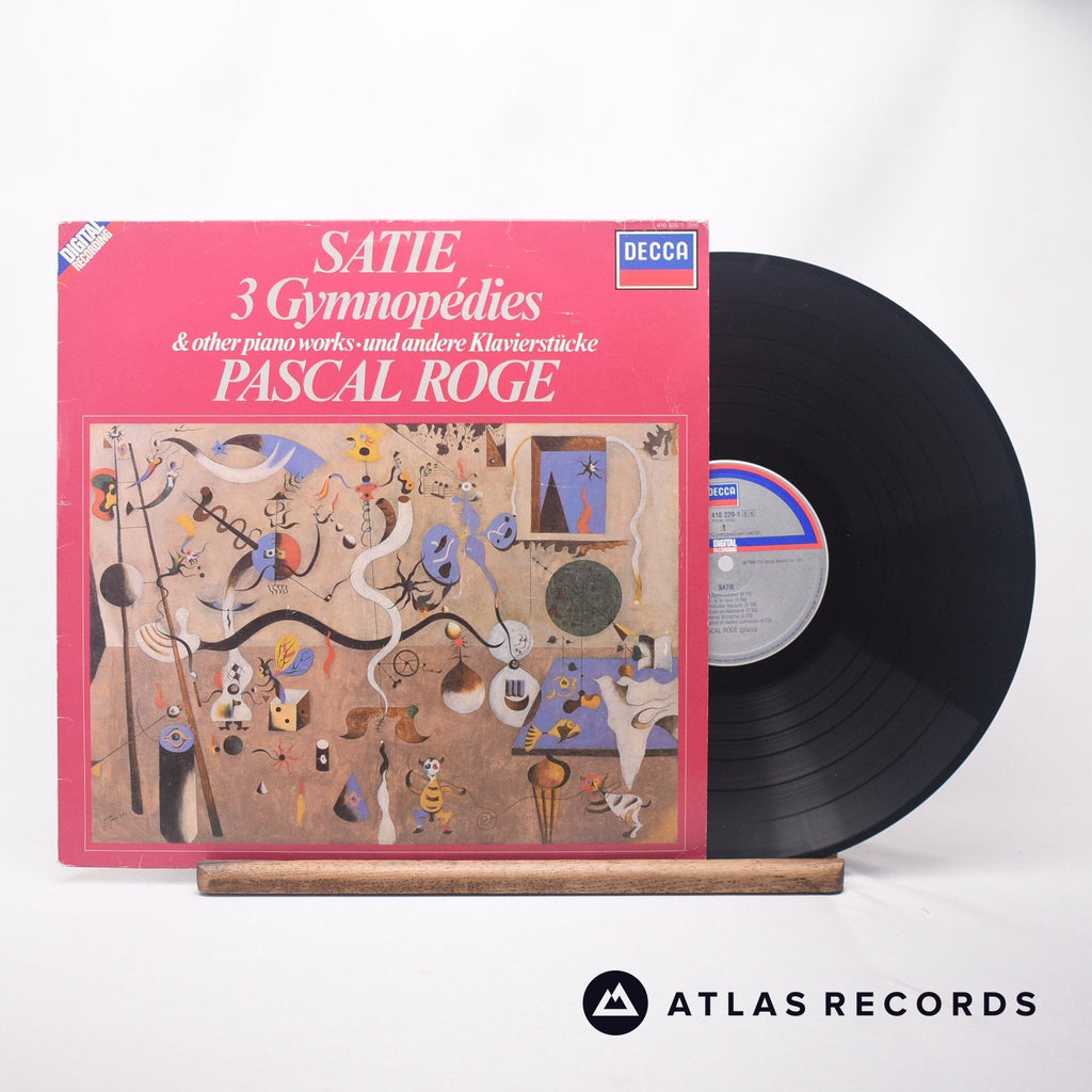Erik Satie 3 Gymnopédies & Other Piano Works・Und Andere Klavierstücke LP Vinyl Record - Front Cover & Record