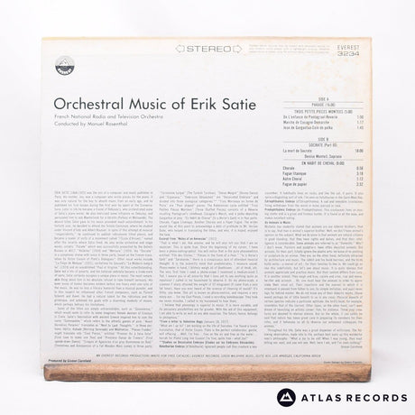 Erik Satie - Orchestral Music Of Erik Satie - LP Vinyl Record - VG+/EX