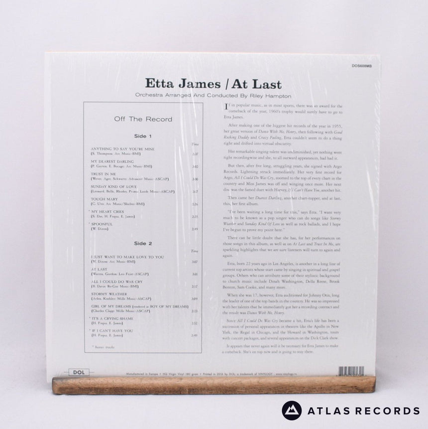 Etta James - At Last! - 180G Red Die-Cut Sleeve LP Vinyl Record - NM/NM