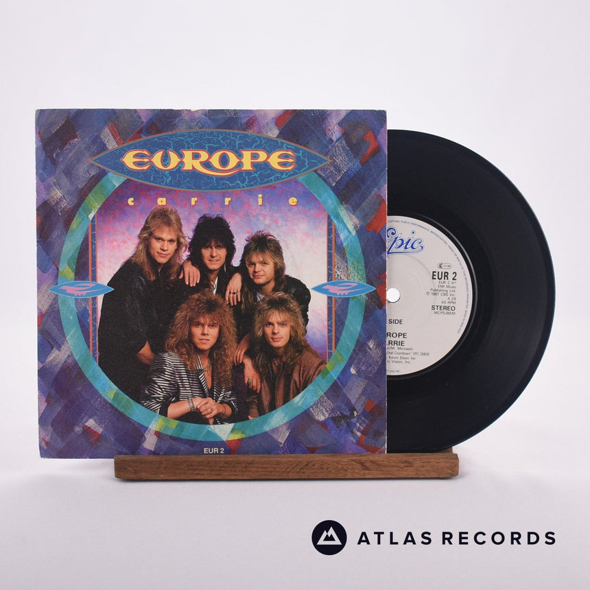 Europe Carrie 7" Vinyl Record - Front Cover & Record