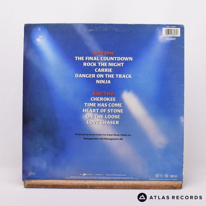 Europe - The Final Countdown - Lyric Sheet LP Vinyl Record - VG+/EX