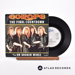 Europe The Final Countdown 7" Vinyl Record - Front Cover & Record