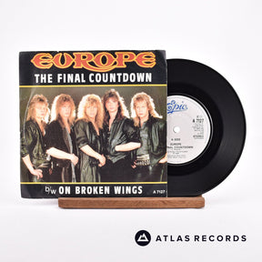 Europe The Final Countdown 7" Vinyl Record - Front Cover & Record