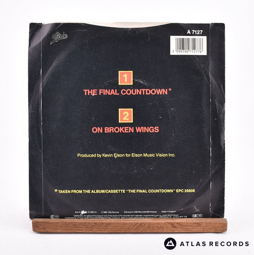 Europe - The Final Countdown - 7" Vinyl Record - VG+/VG+