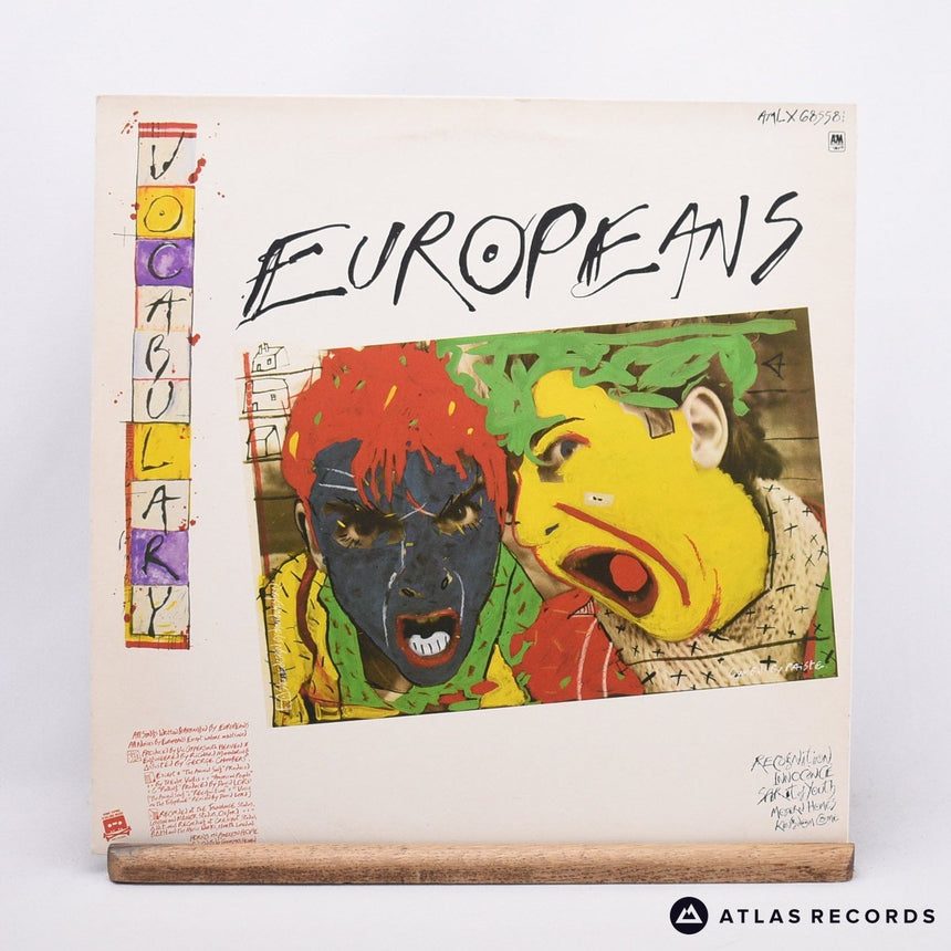 Europeans - Vocabulary - Bilbo Lyric Sheet LP Vinyl Record - VG+/EX