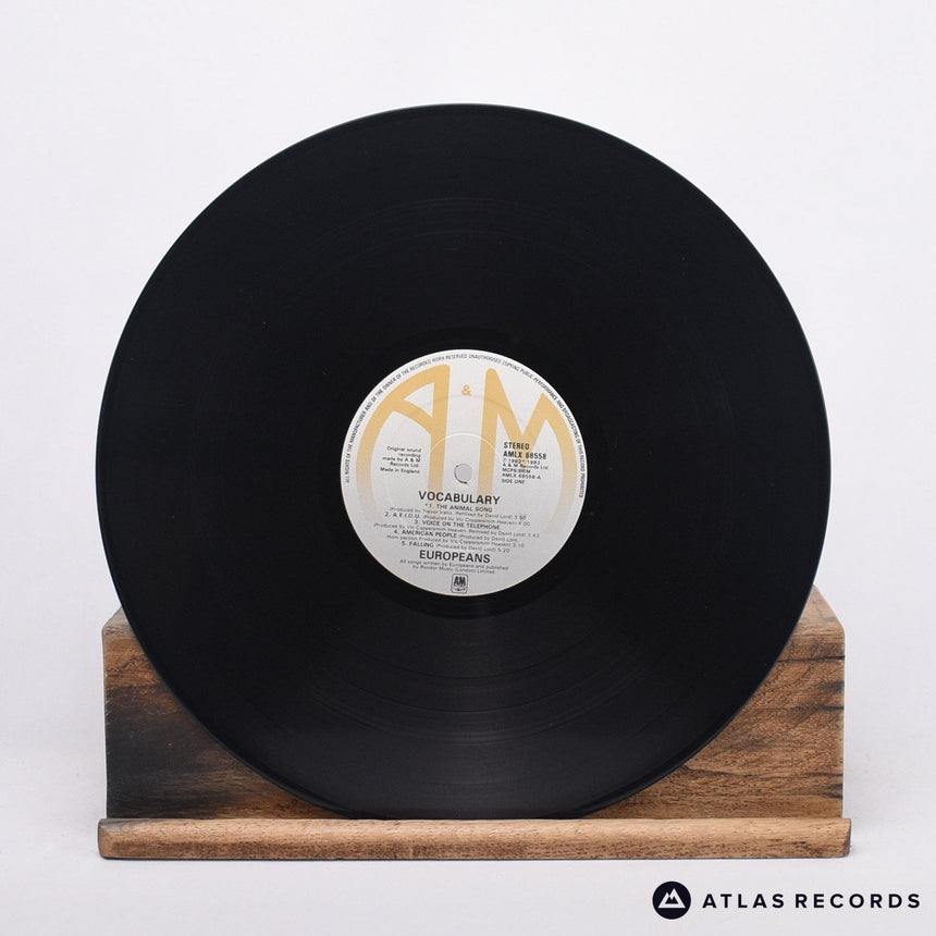 Europeans - Vocabulary - Bilbo Lyric Sheet LP Vinyl Record - VG+/EX