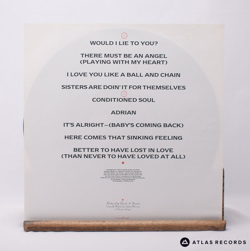 Eurythmics - Be Yourself Tonight - Lyric Sheet LP Vinyl Record - EX/EX