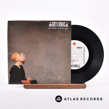 Eurythmics Here Comes The Rain Again 7" Vinyl Record - Front Cover & Record