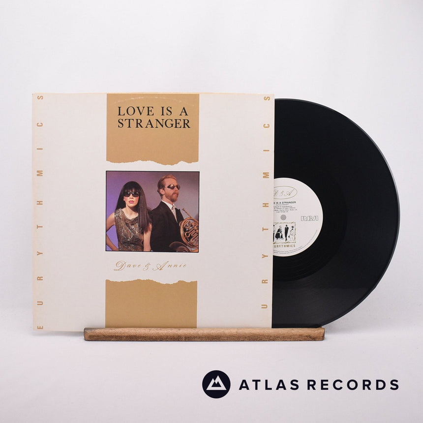 Eurythmics Love Is A Stranger 12" Vinyl Record - Front Cover & Record