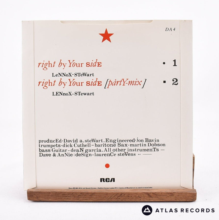 Eurythmics - Right By Your Side - 7" Vinyl Record - EX/EX