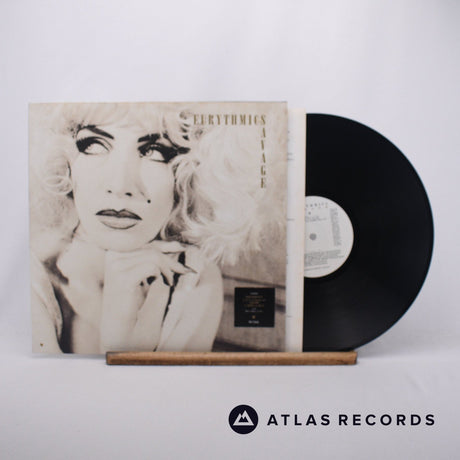 Eurythmics Savage LP Vinyl Record - Front Cover & Record