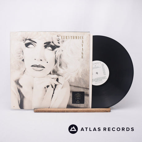 Eurythmics Savage LP Vinyl Record - Front Cover & Record