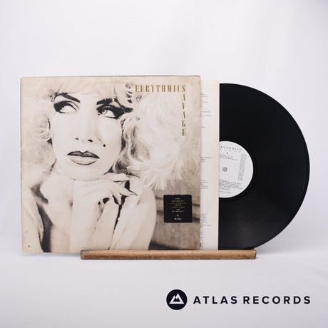 Eurythmics Savage LP Vinyl Record - Front Cover & Record