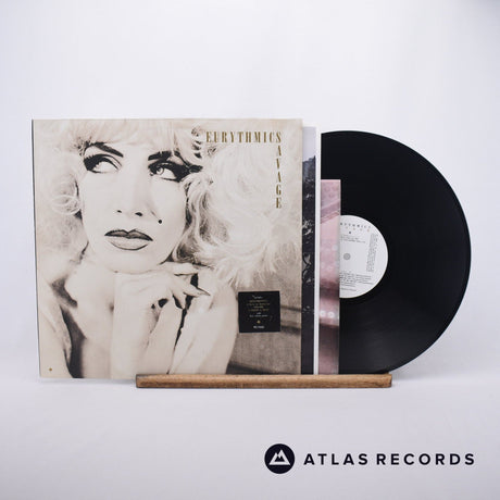 Eurythmics Savage LP Vinyl Record - Front Cover & Record