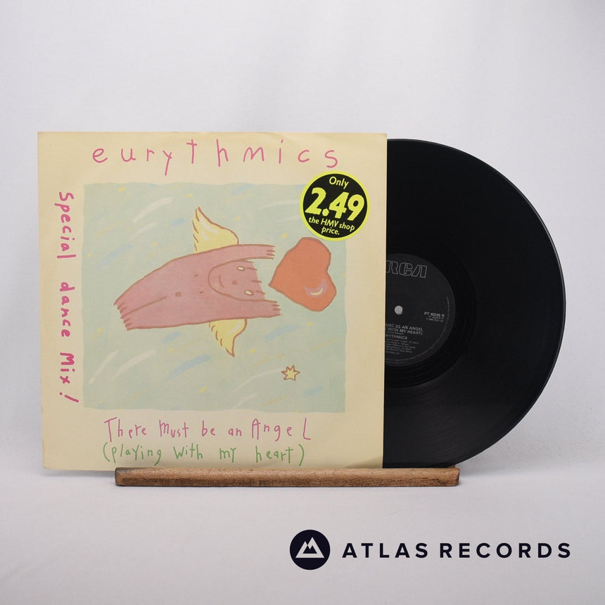 Eurythmics There Must Be An Angel 12" Vinyl Record - Front Cover & Record
