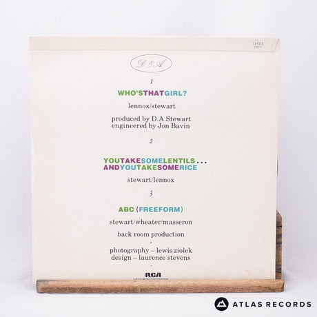 Eurythmics - Who's That Girl? - Bilbo A-1 B-1 12" Vinyl Record - VG+/VG+