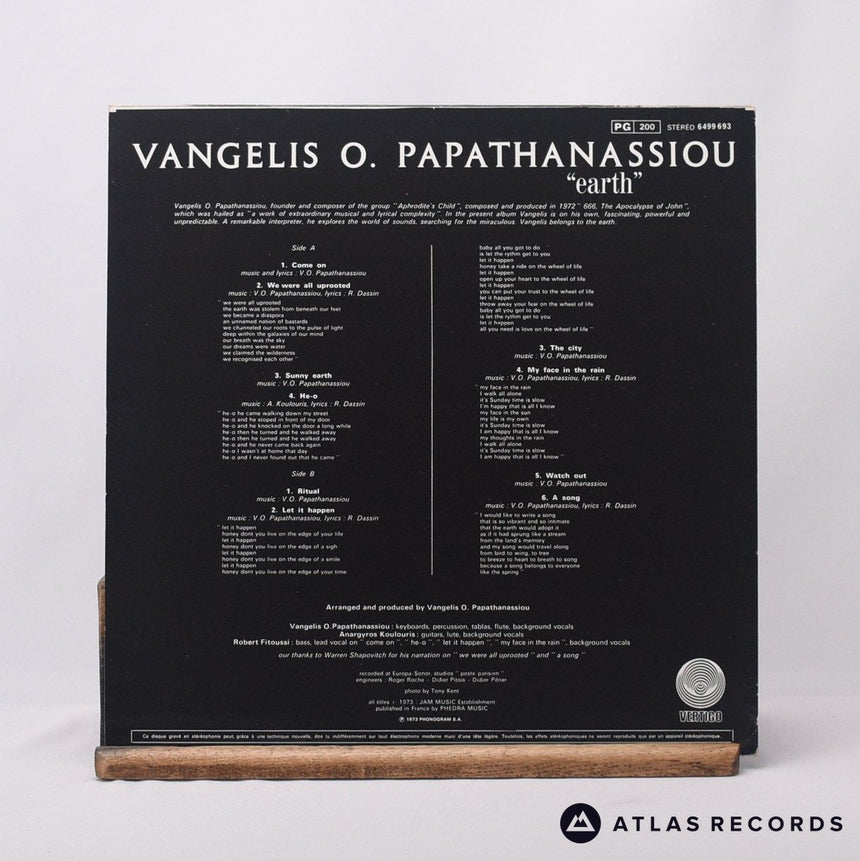 Evangelos Papathanassiou - Earth - Repress French LP Vinyl Record - EX/EX