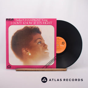 Evelyn King I Don't Know If It's Right 12" Vinyl Record - Front Cover & Record