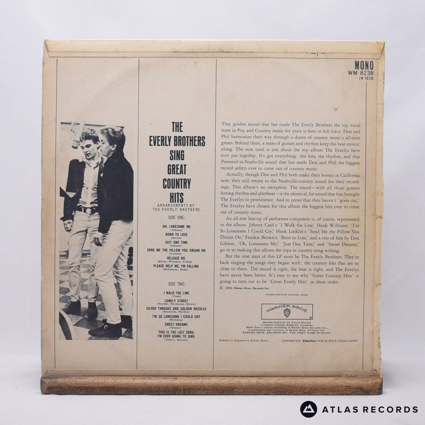 Everly Brothers - The Everly Brothers Sing Great Country Hits - LP Vinyl Record