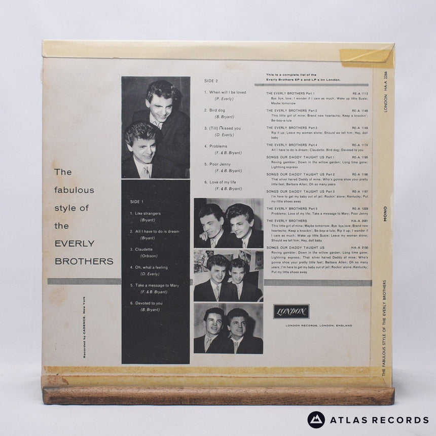 Everly Brothers - The Fabulous Style Of The Everly Brothers - LP Vinyl Record