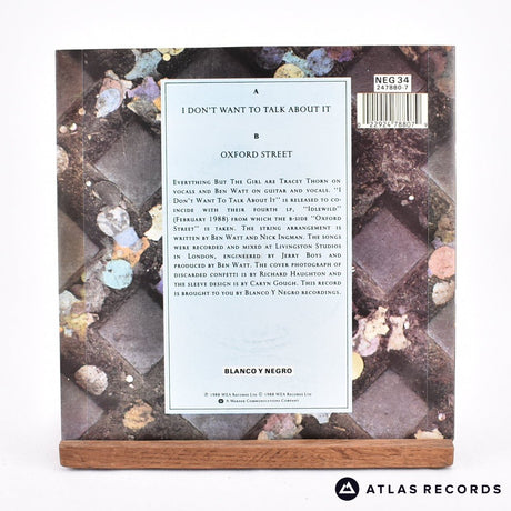 Everything But The Girl - I Don't Want To Talk About It - 7" Vinyl Record - EX/VG+