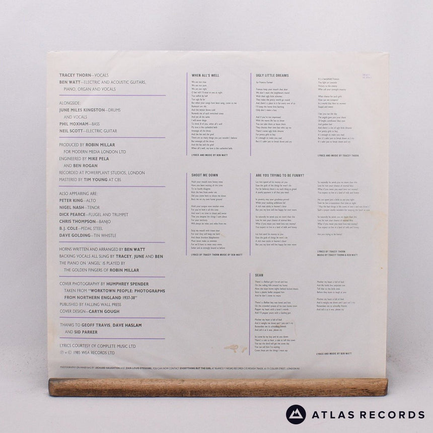 Everything But The Girl - Love Not Money - LP Vinyl Record - EX/NM