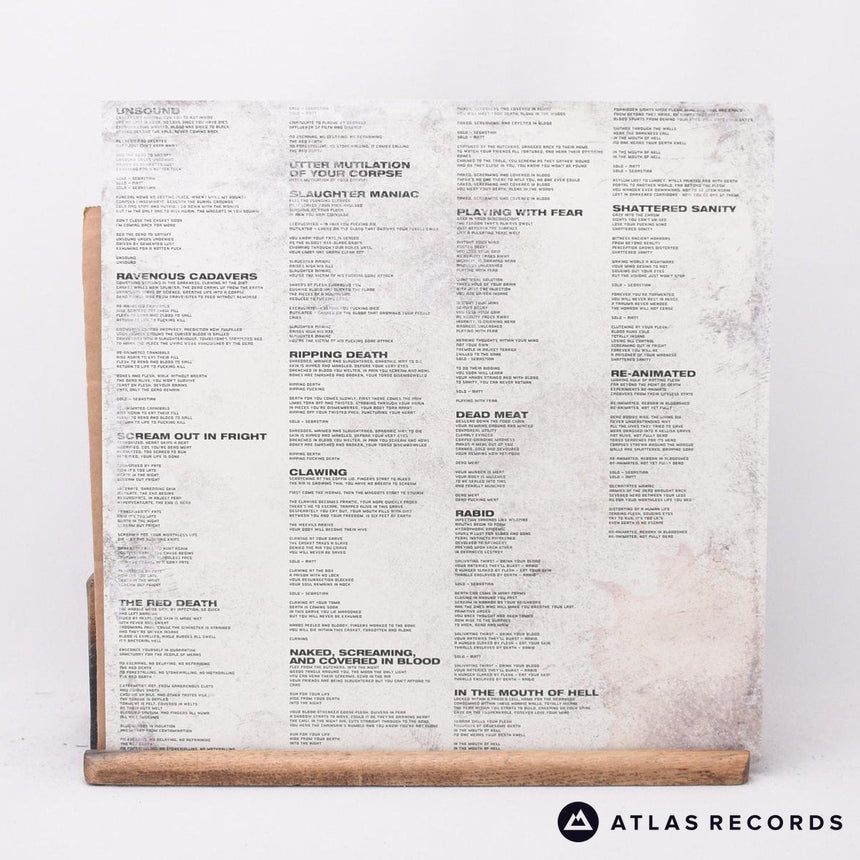 Exhumed - Horror - Lyric Sheet LP Vinyl Record - NM/EX