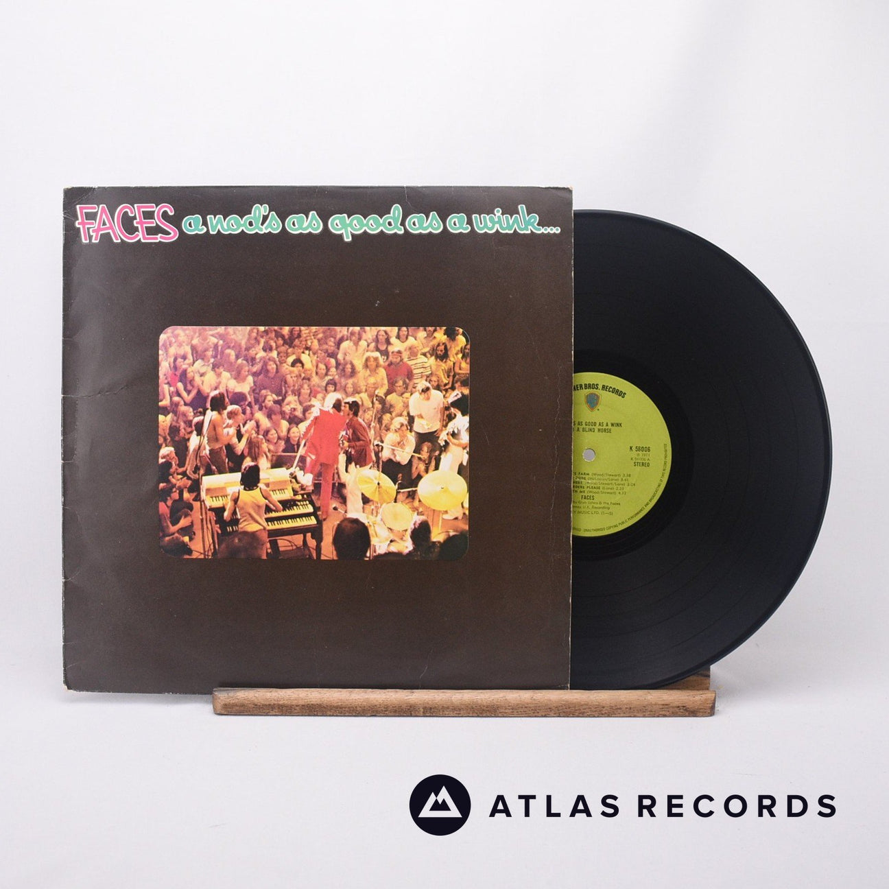 Faces A Nod's As Good As A Wink...To A Blind Horse LP Vinyl Record - Front Cover & Record