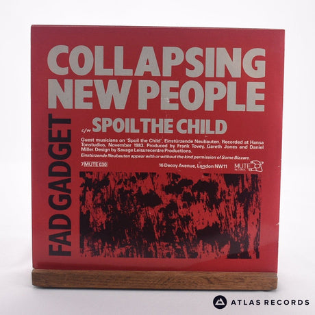 Fad Gadget - Collapsing New People - 7" Vinyl Record - EX/VG+