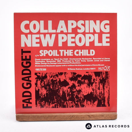 Fad Gadget - Collapsing New People - 7" Vinyl Record - EX/EX