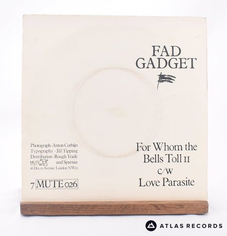 Fad Gadget - For Whom The Bells Toll - 7" Vinyl Record - VG+/VG+