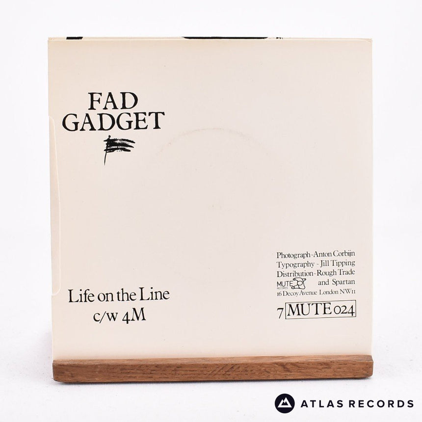 Fad Gadget - Life On The Line - 7" Vinyl Record - VG+/EX