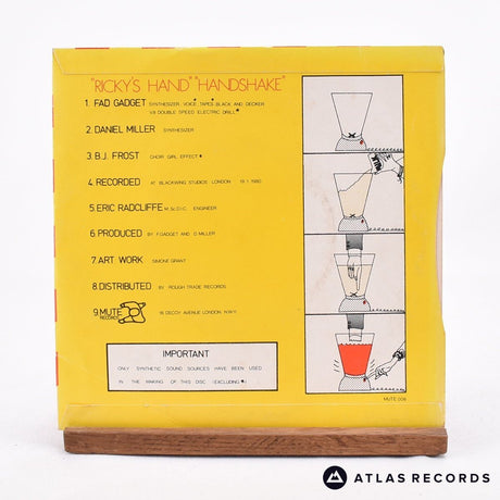 Fad Gadget - Ricky's Hand - 7" Vinyl Record - VG/VG+