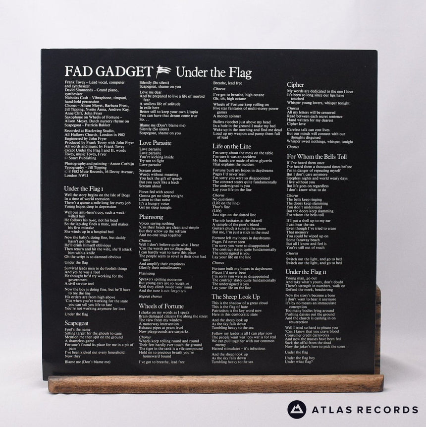 Fad Gadget - Under The Flag - Ja LP Vinyl Record - VG+/EX