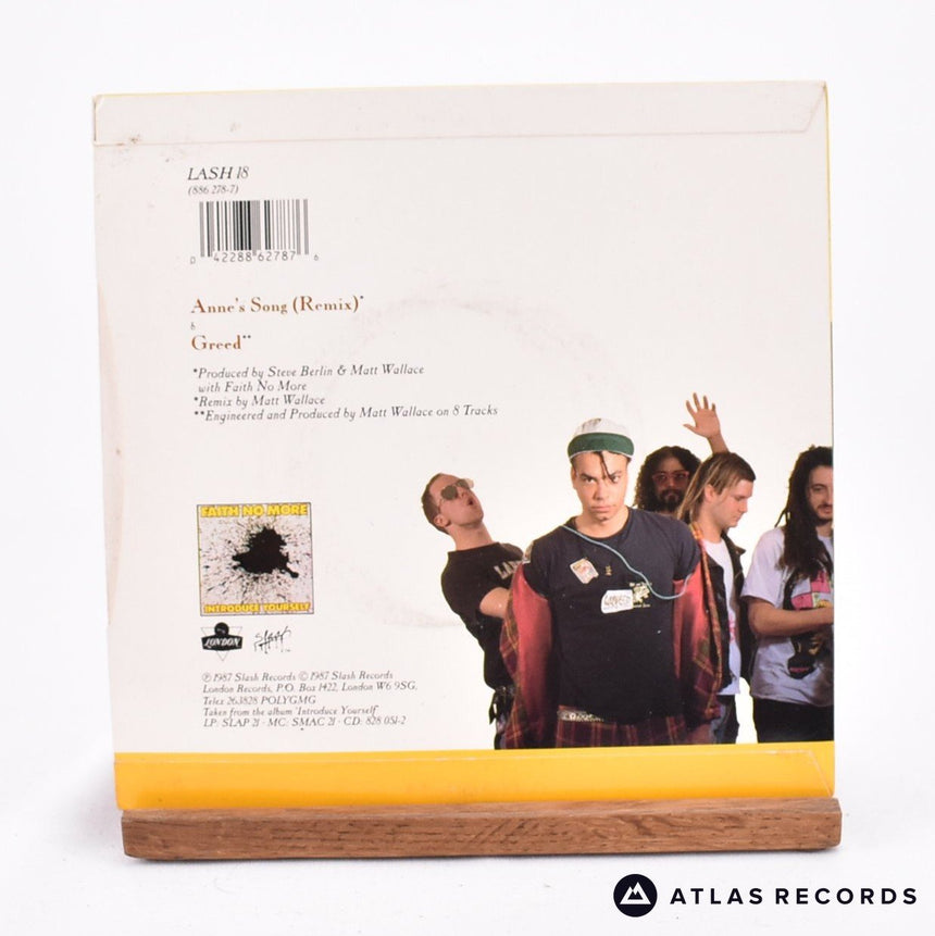 Faith No More - Anne's Song - 7" Vinyl Record - VG+/EX