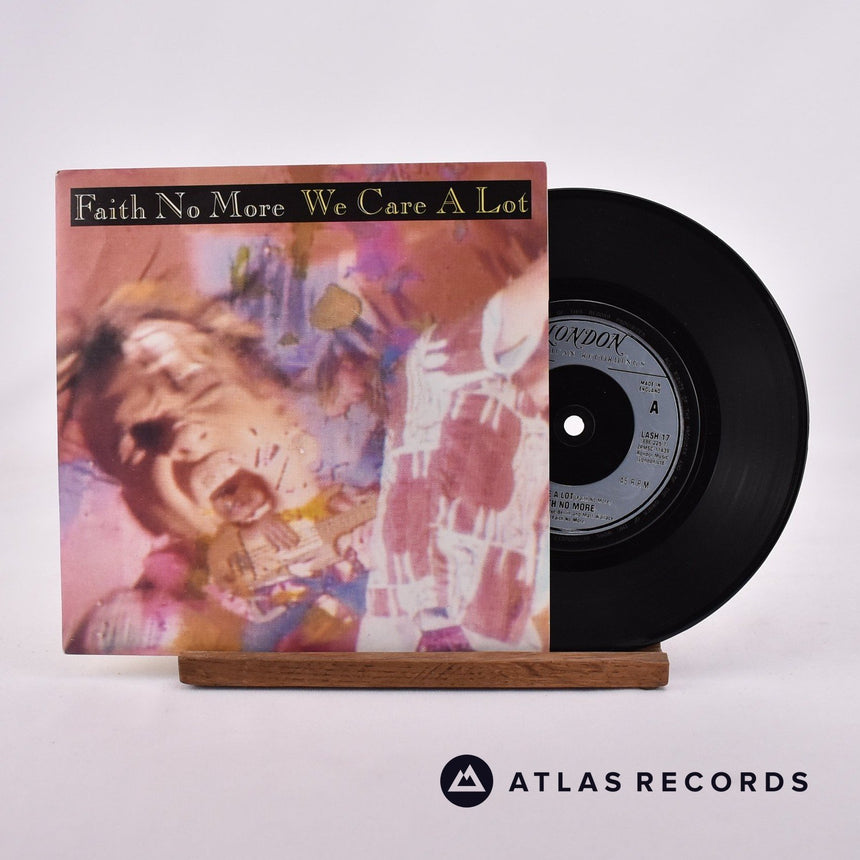 Faith No More We Care A Lot 7" Vinyl Record - Front Cover & Record