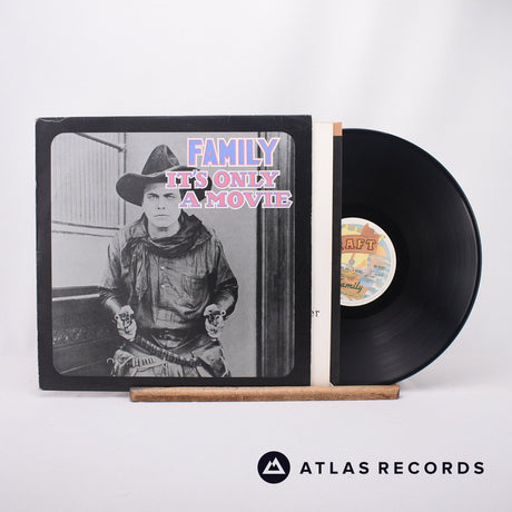 Family It's Only A Movie LP Vinyl Record - Front Cover & Record
