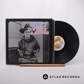 Family It's Only A Movie LP Vinyl Record - Front Cover & Record