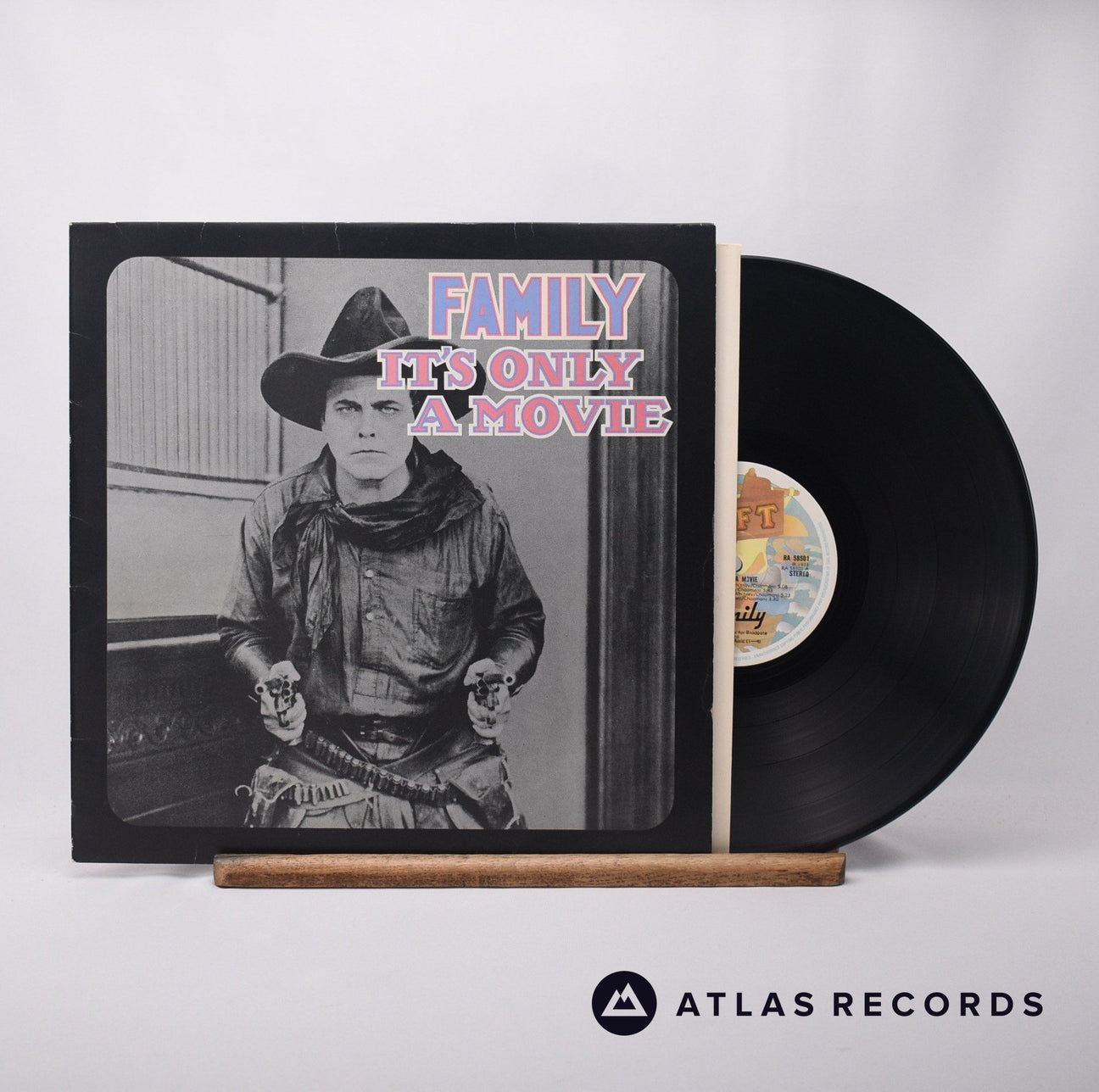 Family It's Only A Movie LP Vinyl Record - Front Cover & Record