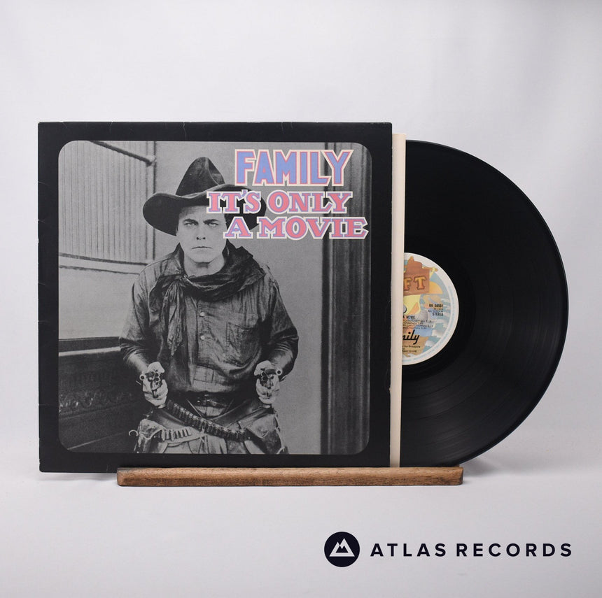 Family It's Only A Movie LP Vinyl Record - Front Cover & Record