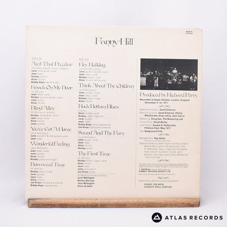 Fanny - Fanny Hill - Lyric Sheet LP Vinyl Record - VG+/EX