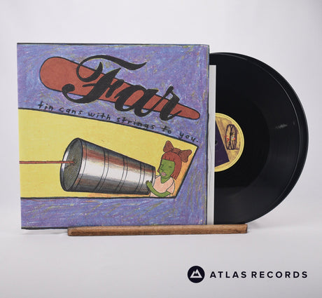 Far Tin Cans With Strings To You Double LP Vinyl Record - Front Cover & Record