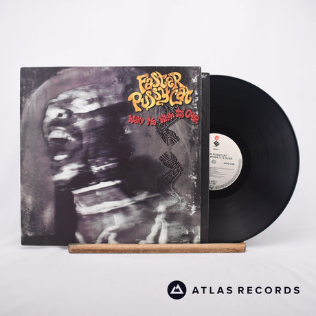 Faster Pussycat Wake Me When It's Over LP Vinyl Record - Front Cover & Record