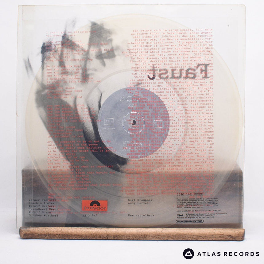 Faust - Faust - Clear LP Vinyl Record - VG+/VG+