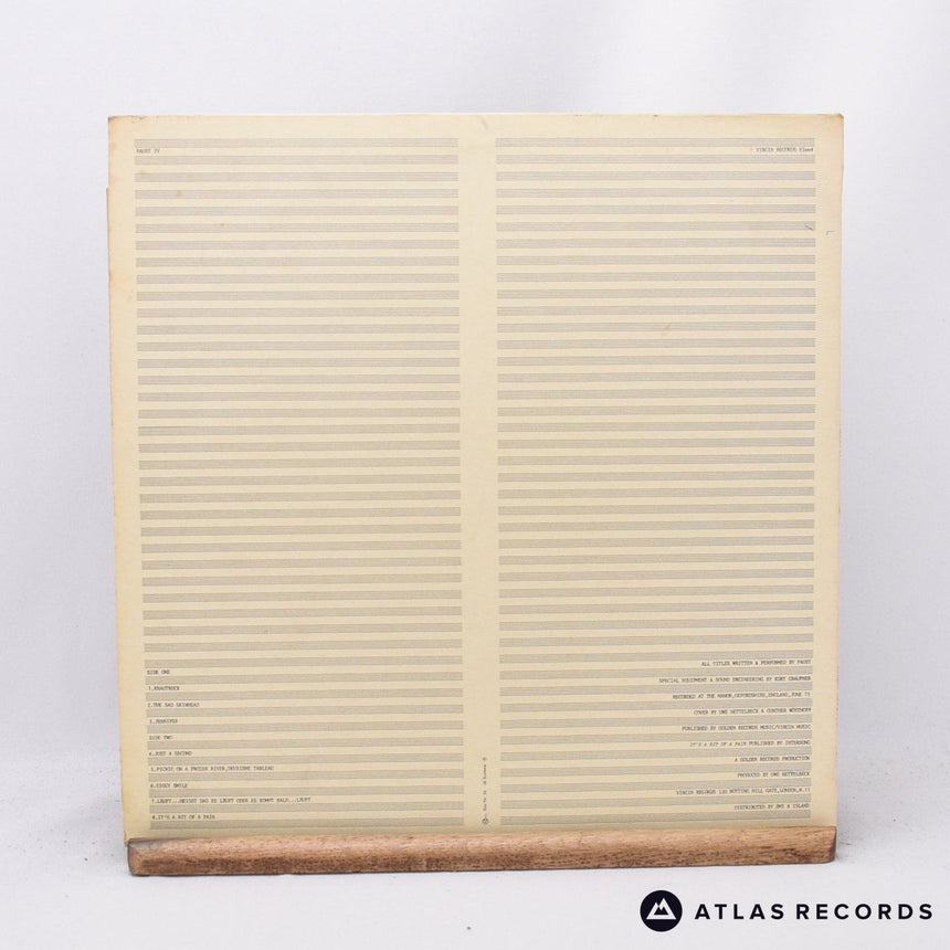 Faust - Faust IV - A-1U B-1U LP Vinyl Record - VG+/EX