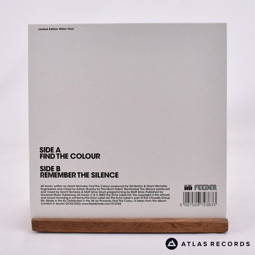 Feeder - Find The Colour - White Marbled Limited Edition 7" Vinyl Record - NM/NM
