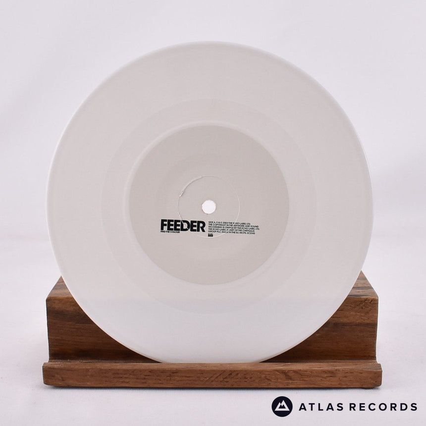 Feeder - Find The Colour - White Marbled Limited Edition 7" Vinyl Record - NM/NM