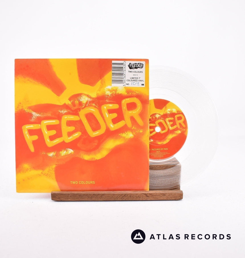 Feeder Two Colours 7" Vinyl Record - Front Cover & Record