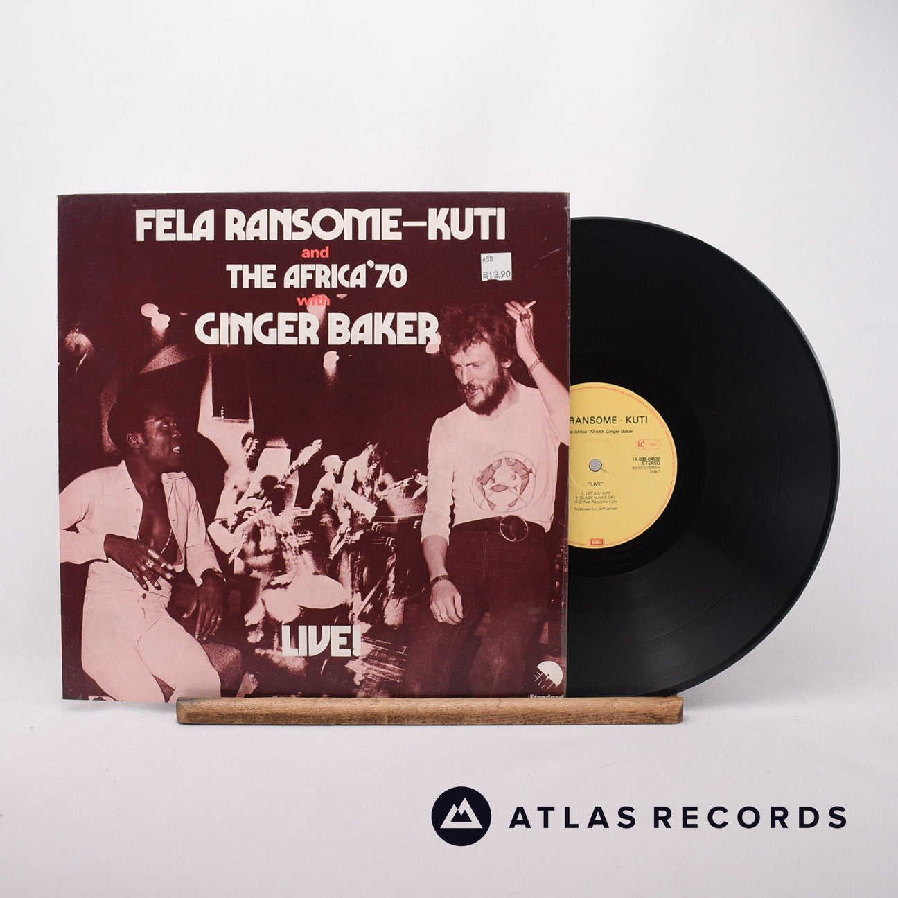 Fela Kuti Live! LP Vinyl Record - Front Cover & Record