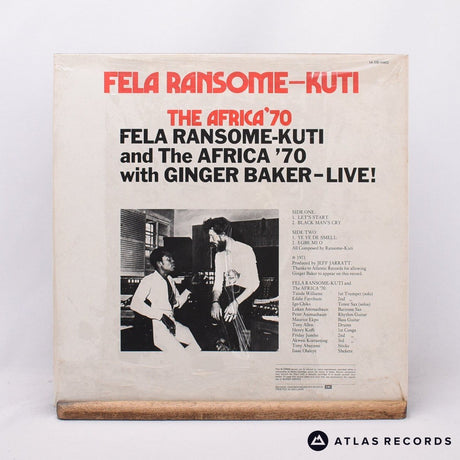 Fela Kuti - Live! - Reissue LP Vinyl Record - EX/EX